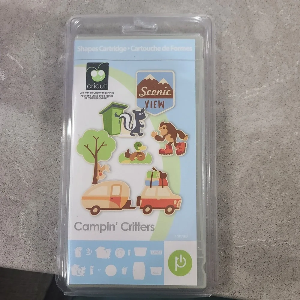 Cricut Cartridge Campin' Critters New Sealed Cartridge Camping Provo Craft